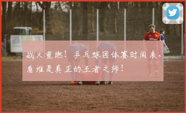 战火重燃！乒乓球团体赛时间表，看谁是真正的王者之师！